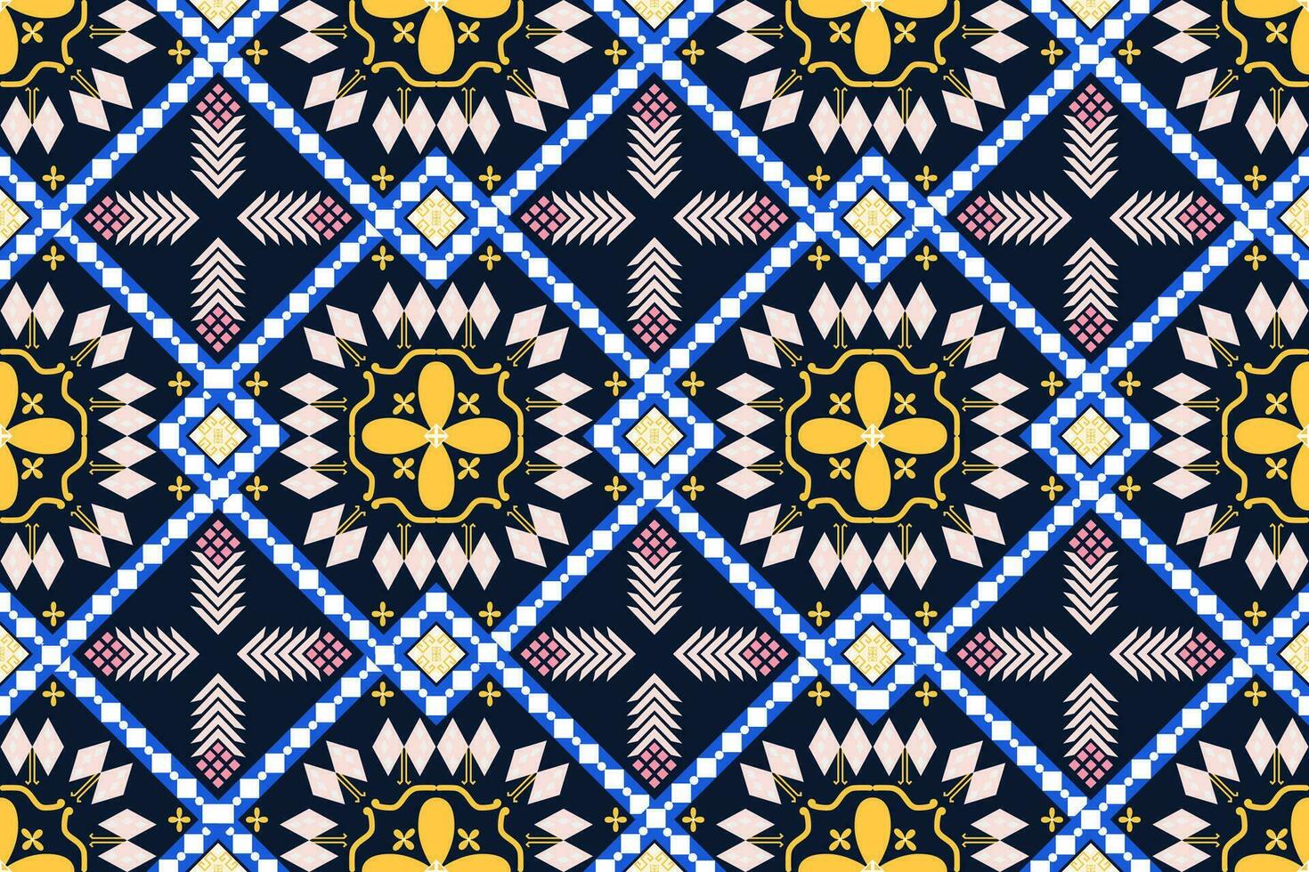etnisch abstract ikat.naadloos patroon in tribaal.geometrisch etnisch oosters patroon traditioneel ontwerp voor kleding, kleding stof, achtergrond, behang, inpakken, batik, breiwerk, borduurwerk stijl. vector
