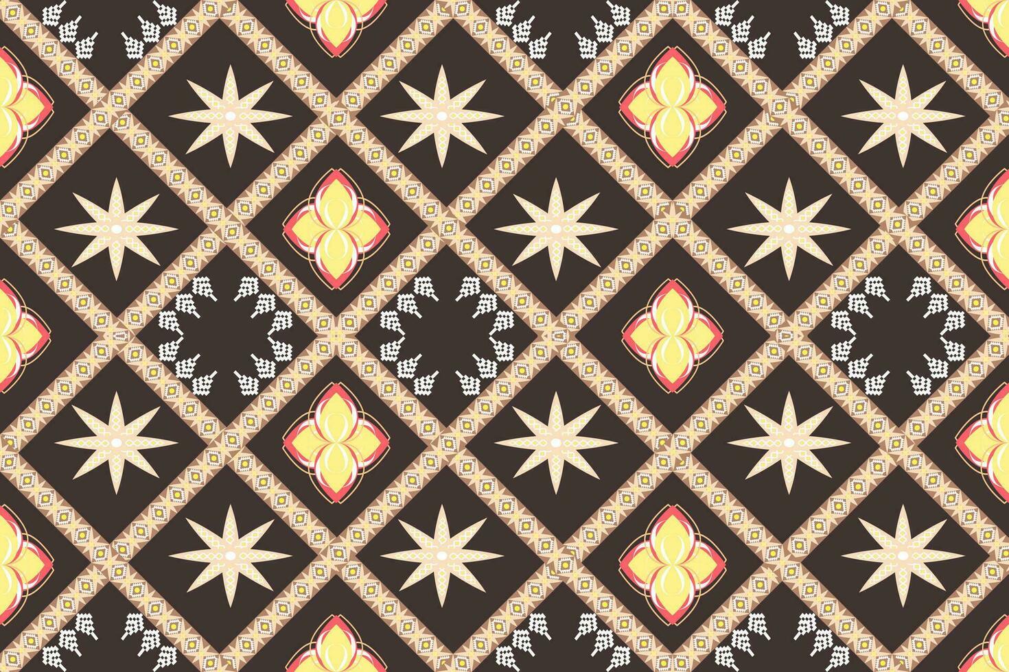 etnisch aztec meetkundig patroon voor levendig kleur.kleurrijk meetkundig borduurwerk voor textiel,stof,kleding,achtergrond,batik,gebreide kleding vector