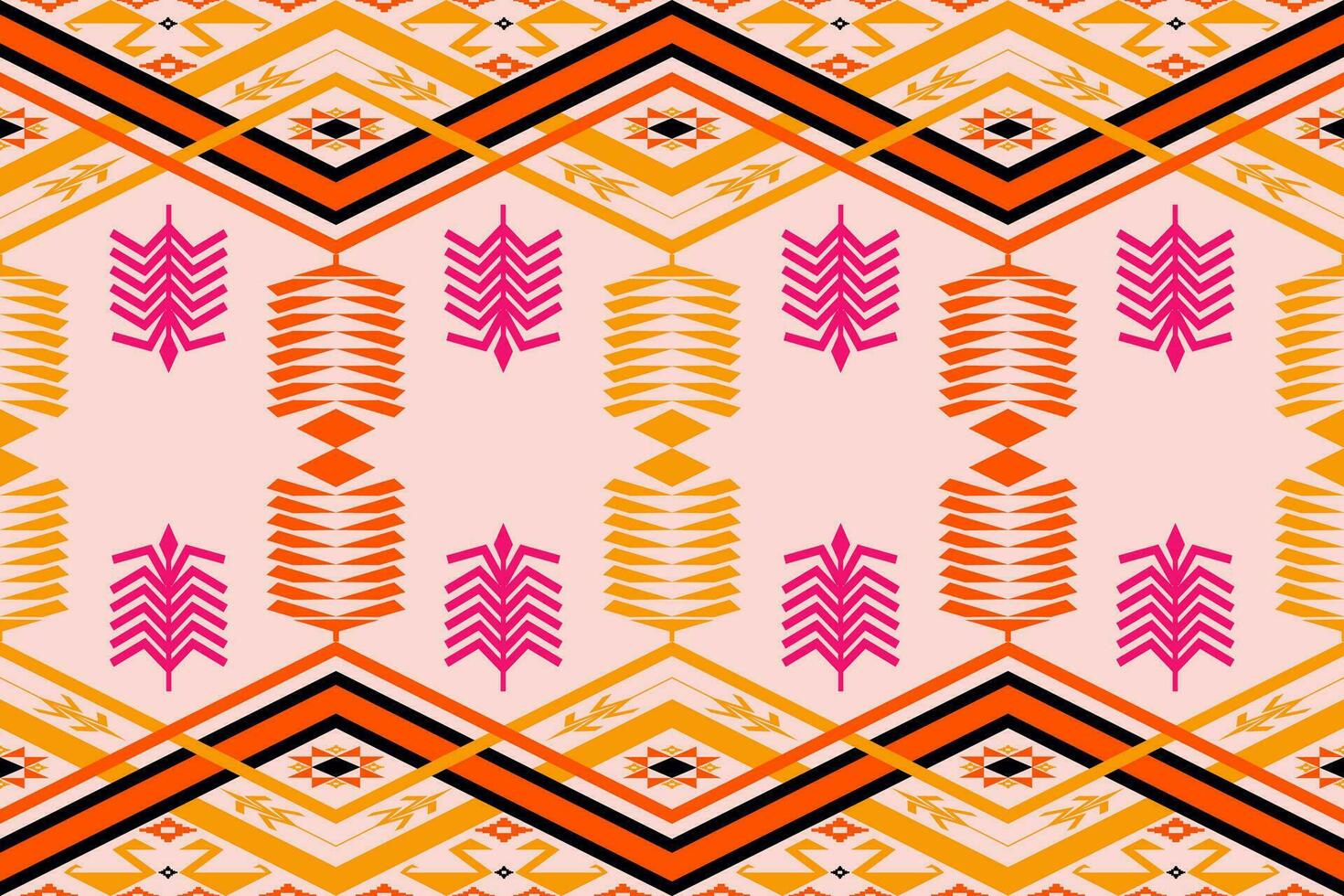 creatief kleurrijk etnisch stijl naadloos vector patroon. uniek meetkundig vector modieus boho stof.naadloos gestreept patroon in aztec stijl.tribal borduurwerk, zigeuner, folk patroon.