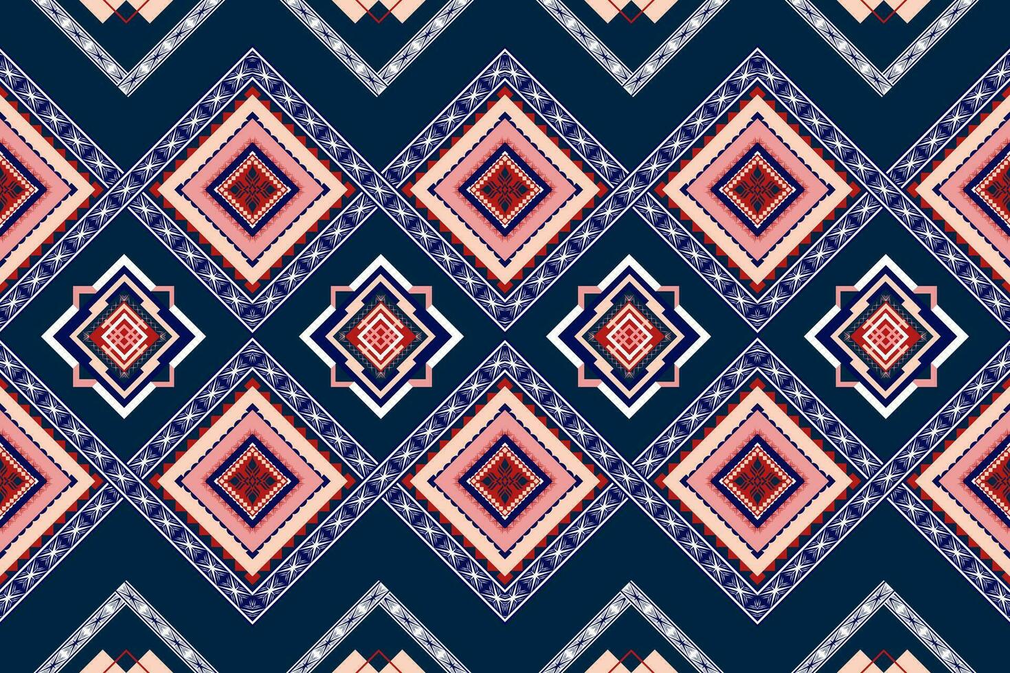 abstract etnisch aztec meetkundig patroon ontwerp voor achtergrond.etnisch ikat meetkundig patroon voor levendig kleur.kleurrijk meetkundig borduurwerk voor textiel,stof,kleding,achtergrond,batik,gebreide kleding vector