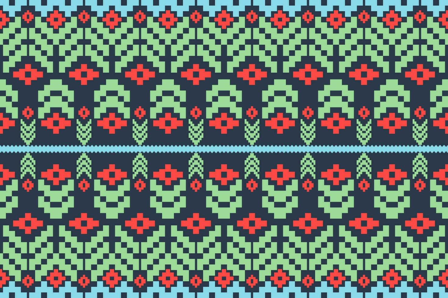 meetkundig etnisch oosters patroon traditioneel ontwerp voor stof, tapijt, kleding, textiel, batik.etnisch abstract ikat naadloos patroon in tribal.borduurwerk stijl. vector