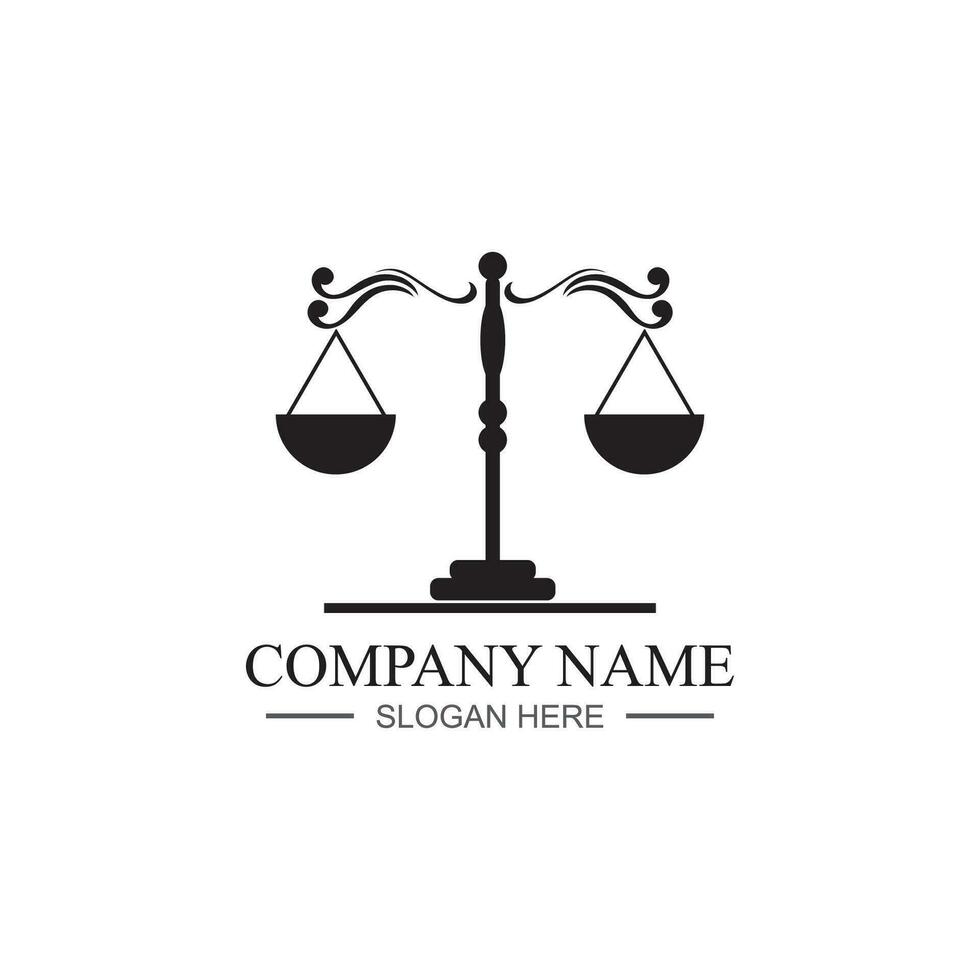 justitie wet logo sjabloon vector