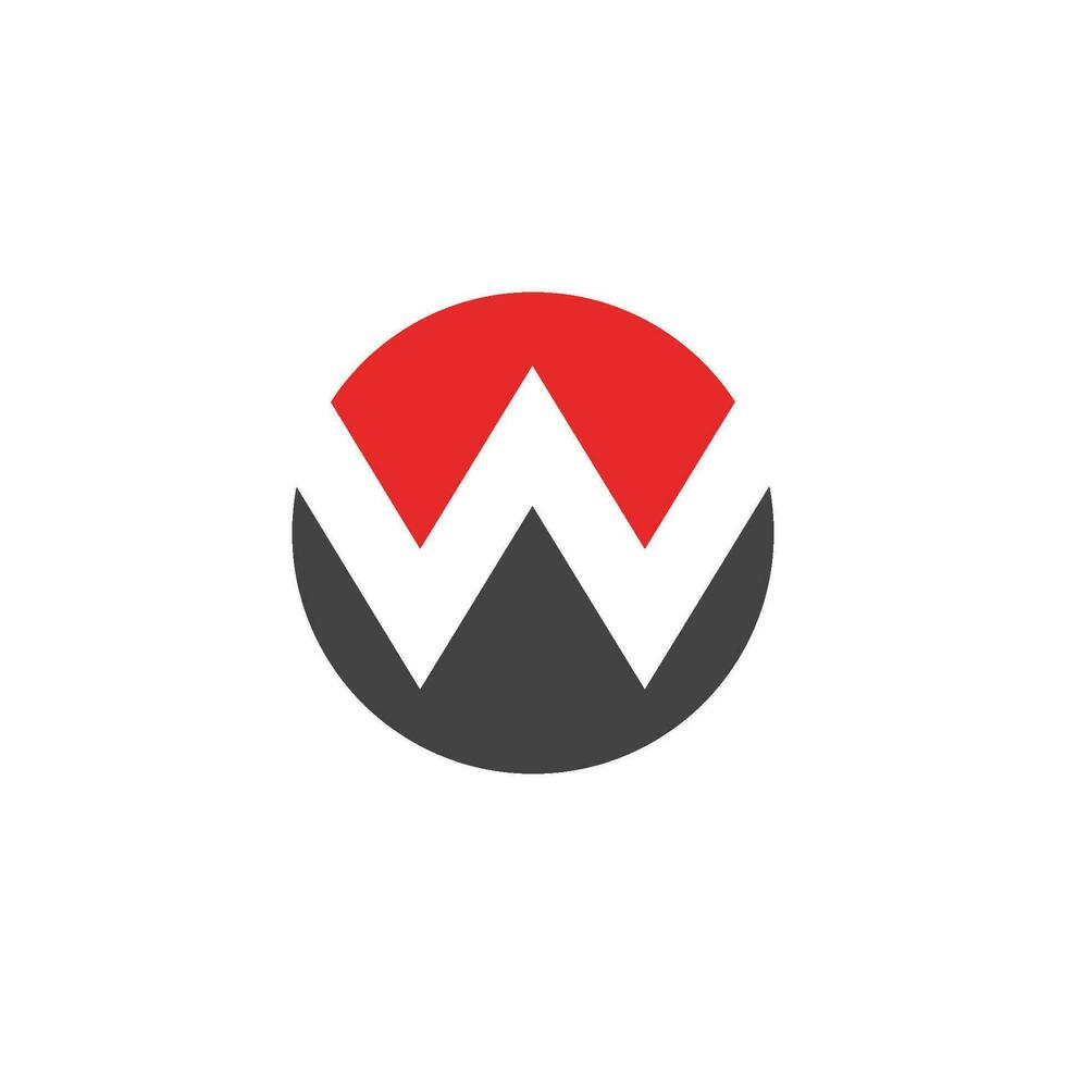 w briefsjabloon logo vector