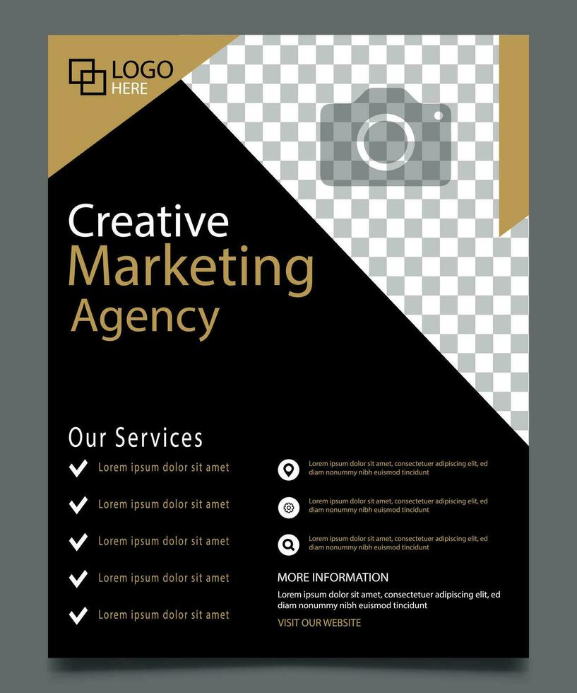 professioneel folder ontwerp. logboek opschrift tijdschrift advertentie ontwerp. vector