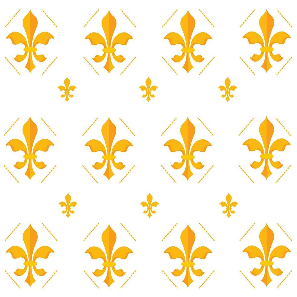 naadloos patroon achtergrond met lys bloem symbolen vector