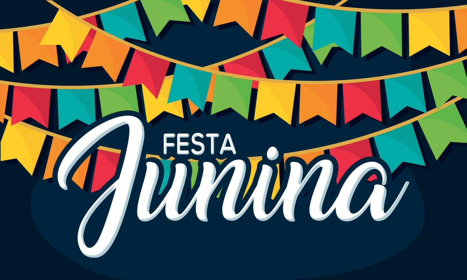 gekleurde festival ornamenten festa Junina sjabloon vector