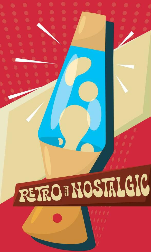 geïsoleerd levendig bubbel decoratie apparaat nostalgisch retro achtergrond vector