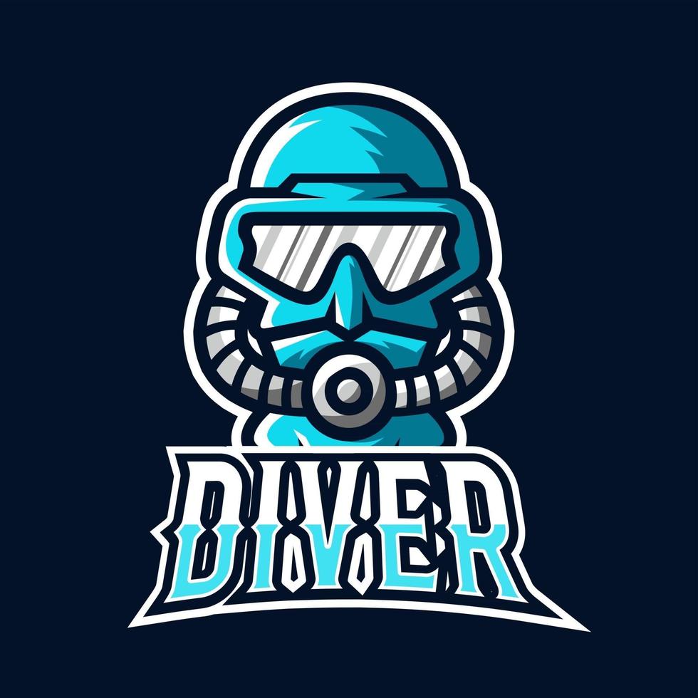 duiker sport of esport gaming mascotte logo sjabloon vector