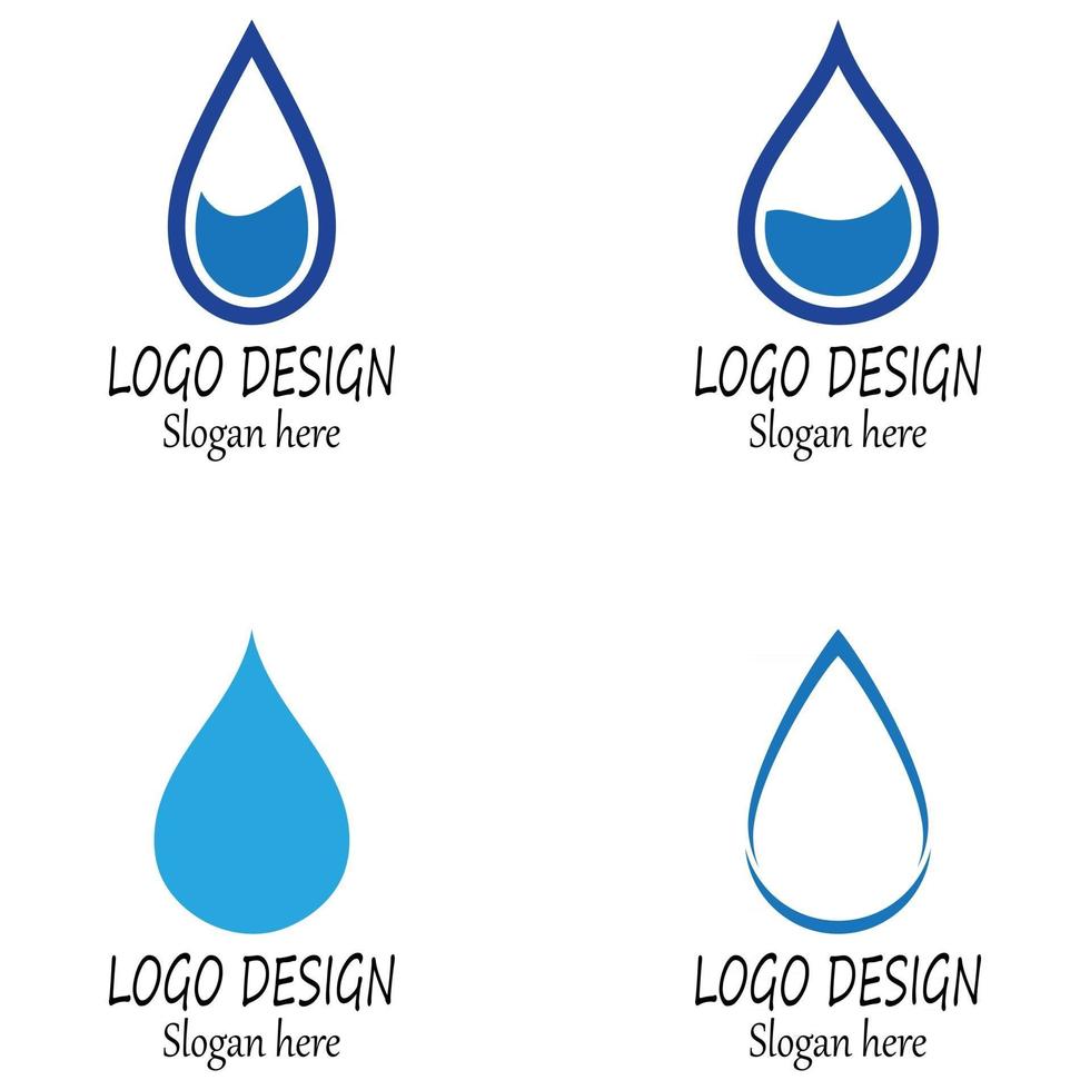 waterdruppel logo sjabloon vector illustratie ontwerp