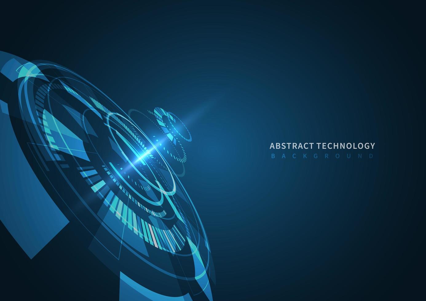 abstracte futuristische technische achtergrond. hud cirkelelement. hi-tech communicatieconcept. vector