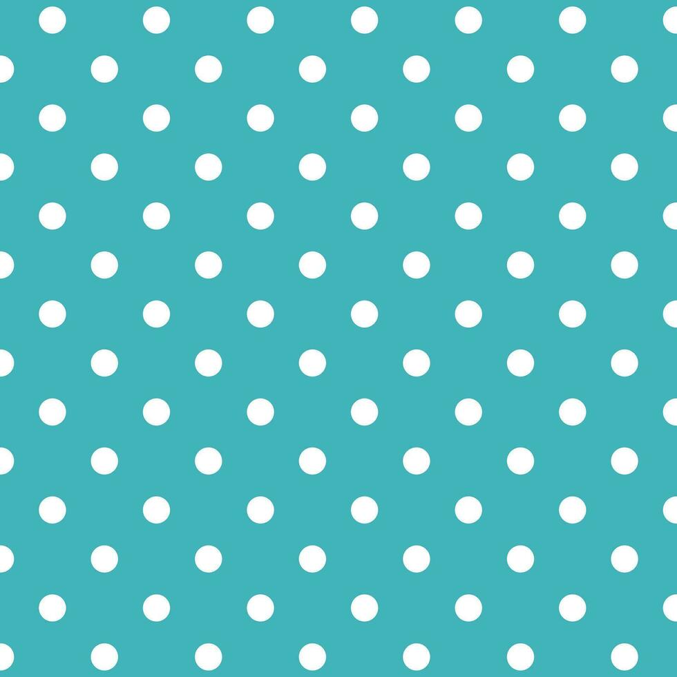 wit polka punt Aan blauw achtergrond vector