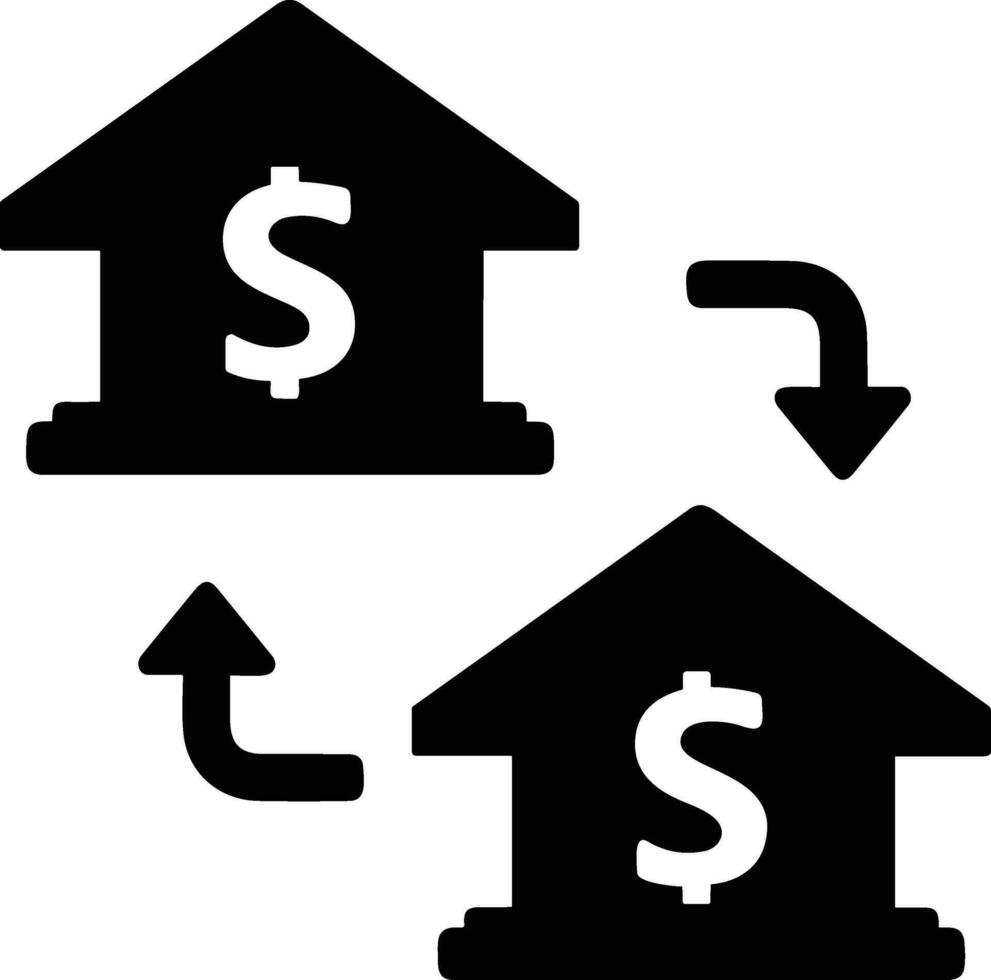 bank financiën icoon symbool vector afbeelding. illustratie van de valuta uitwisseling investering financieel besparing bank ontwerp beeld