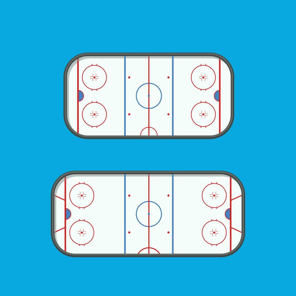 hockey type ijsbanen vector