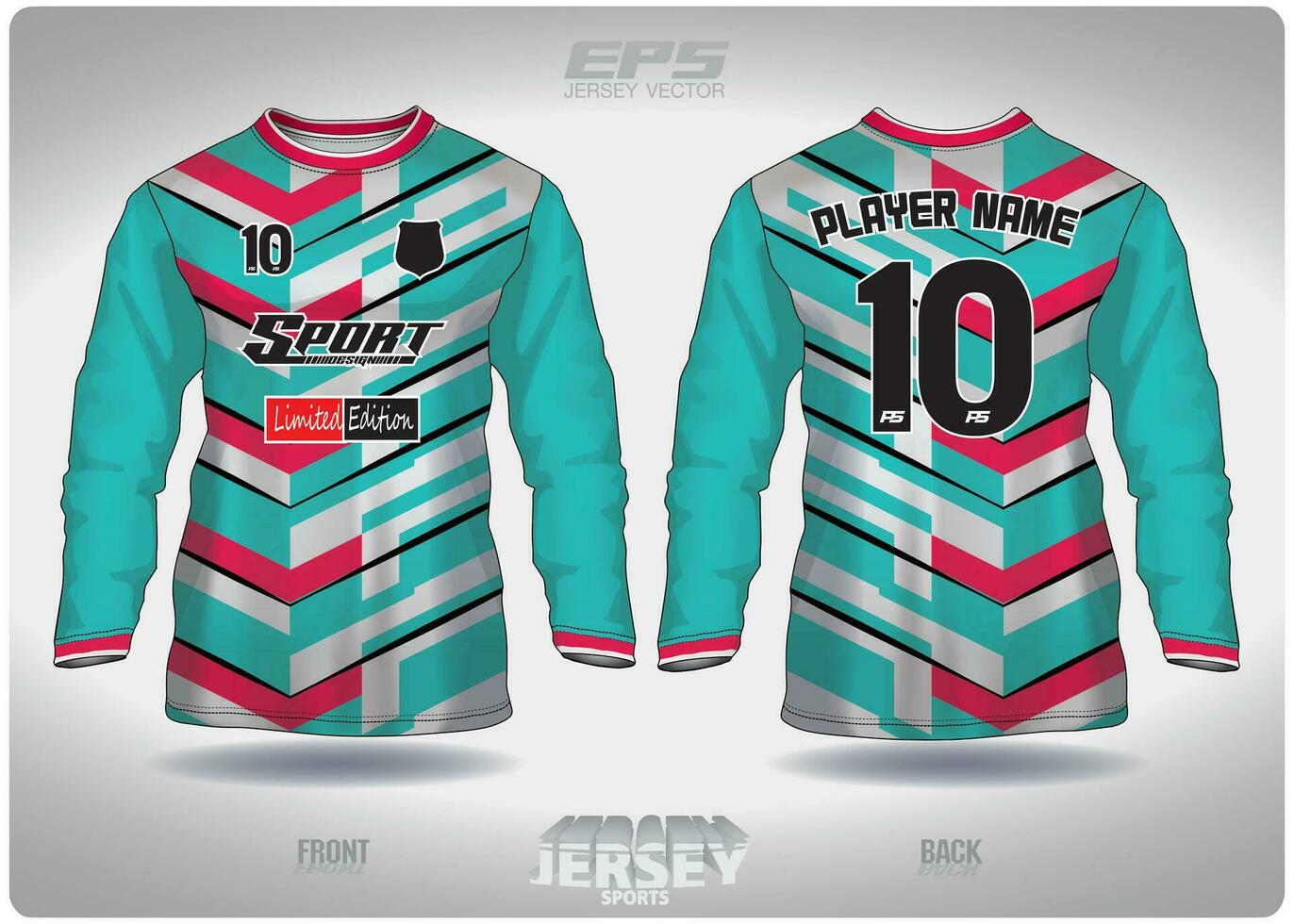 eps Jersey sport- overhemd vector.rood groen afwisselend patroon ontwerp, illustratie, textiel achtergrond voor ronde nek sport- overhemd lang mouwen, Amerikaans voetbal Jersey overhemd lang mouwen vector