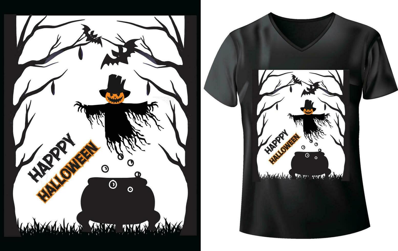 halloween t-shirt ontwerp vector