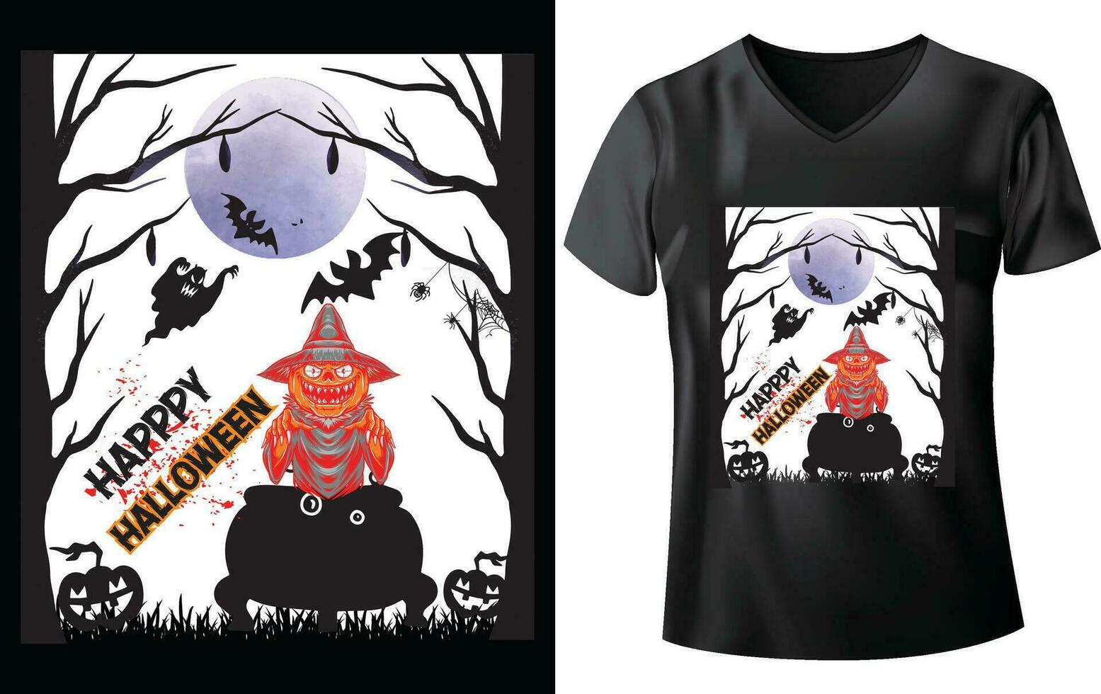 halloween t-shirt ontwerp vector