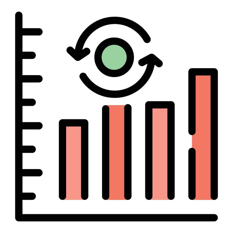 diagram sleutel punt icoon vector vlak