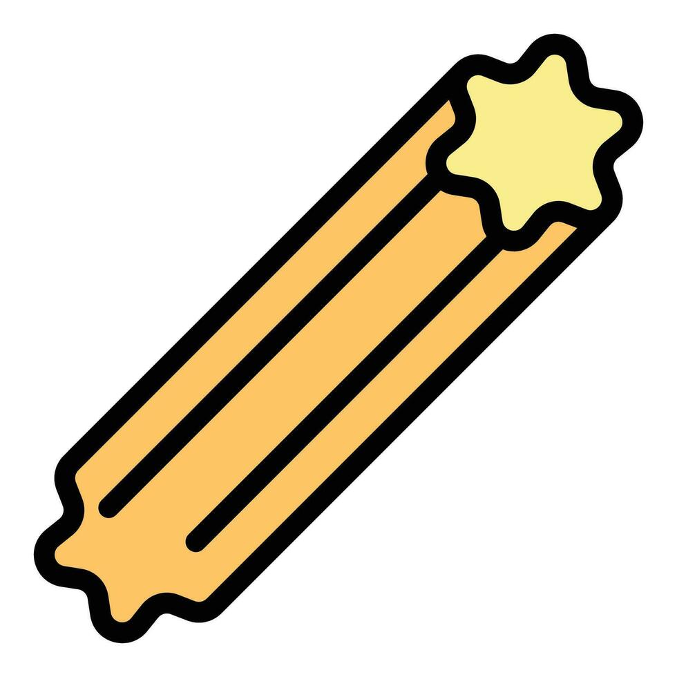 Spaans churro icoon vector vlak