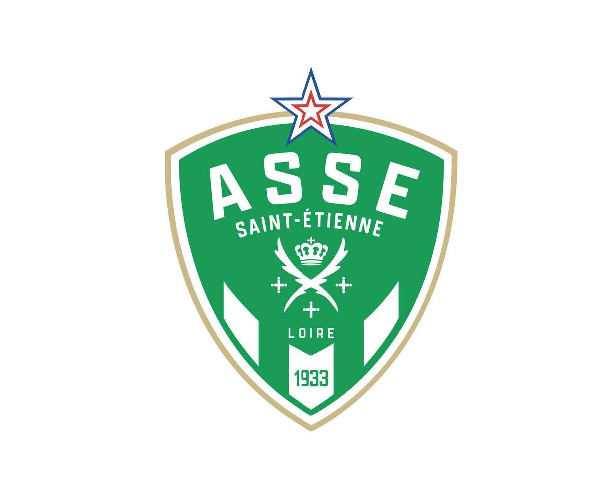 heilige etienne club logo symbool ligue 1 Amerikaans voetbal Frans abstract ontwerp vector illustratie