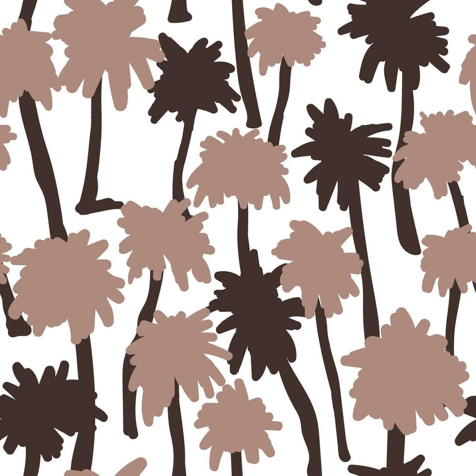 exotisch bladeren palm achtergrond. creatief naadloos tropisch patroon met palm boom. zomer bloemen achtergrond. vector