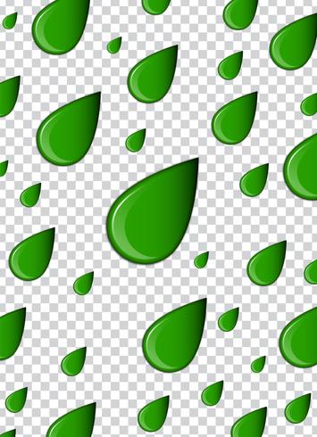 Groene vloeistof, spatten en vlekken. Slijm vectorillustratie. vector