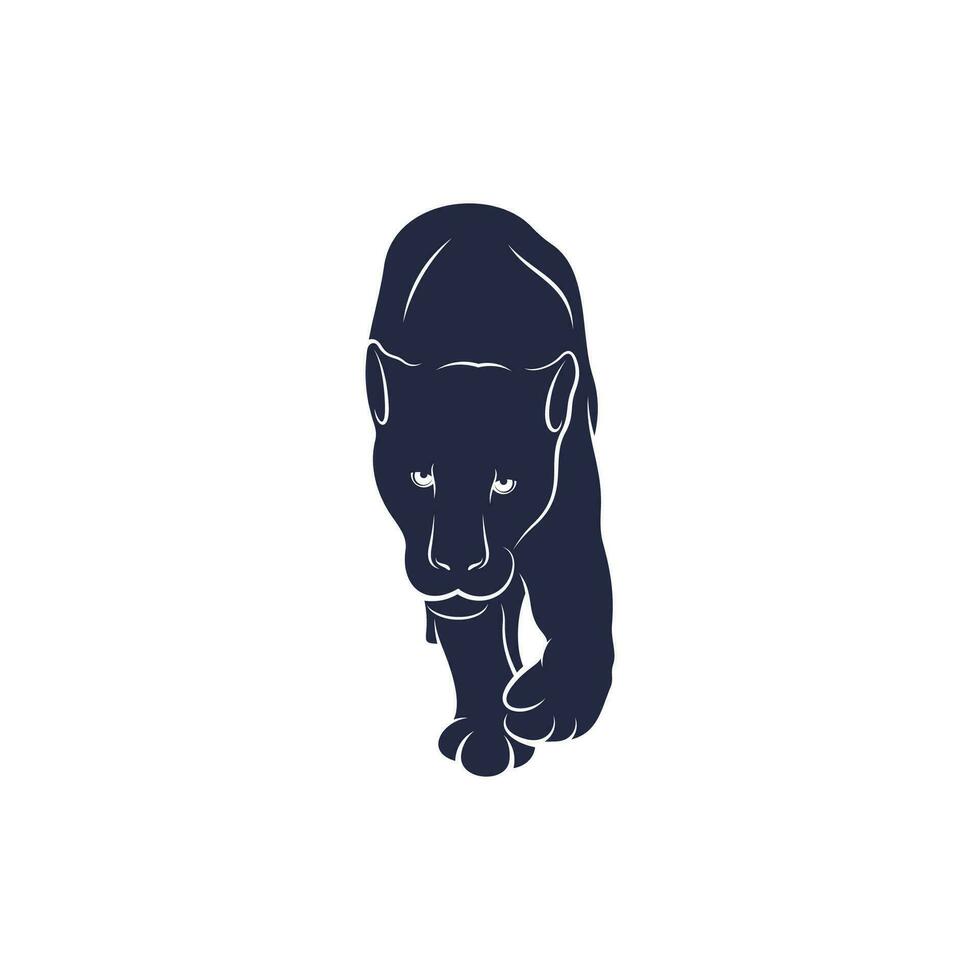 panter vector illustratie ontwerp. panter logo ontwerp sjabloon.