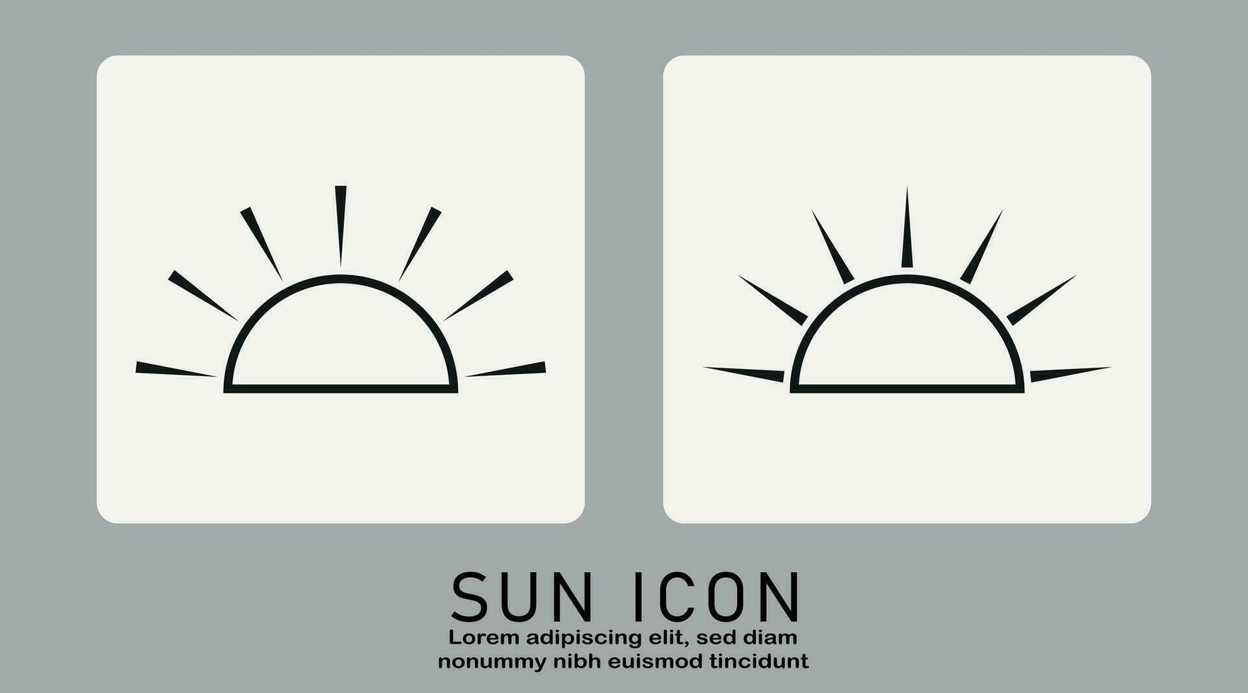 zonsopkomst of zonsondergang icoon, zon icoon vector geïsoleerd Aan wit achtergrond.