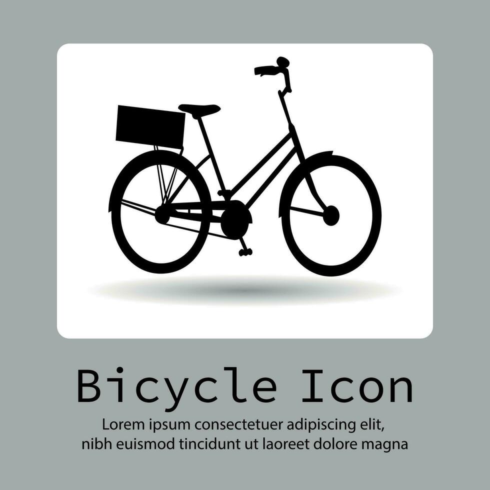 fiets icoon, fiets icoon, fiets logo, fiets vector silhouet Aan een vlak knop vector.