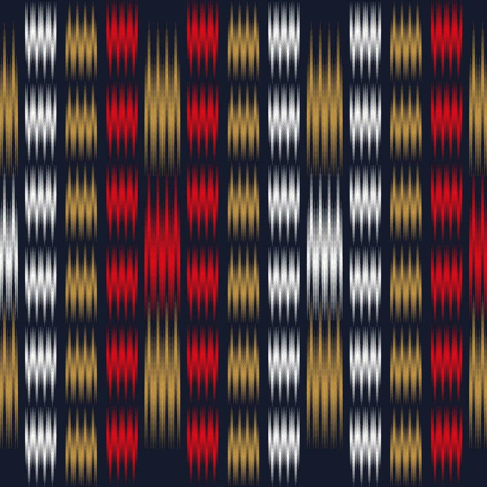 ikat naadloos patroon achtergrond traditioneel patroon. ikat aztec tribal achtergrond. ontwerp voor de creatie van deze patroon gebruik makend van ikat patroon. verspreiding in centraal Azië vector