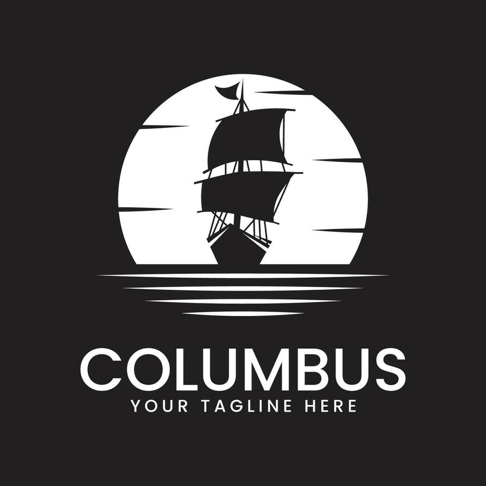 Columbus logo vector illustratie ontwerp