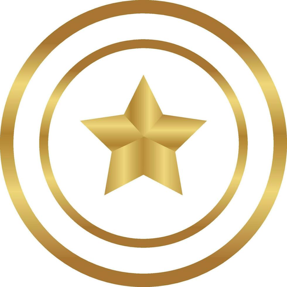 vector goud cirle sterren geïsoleerd Aan een wit achtergrond symbool van leiderschap