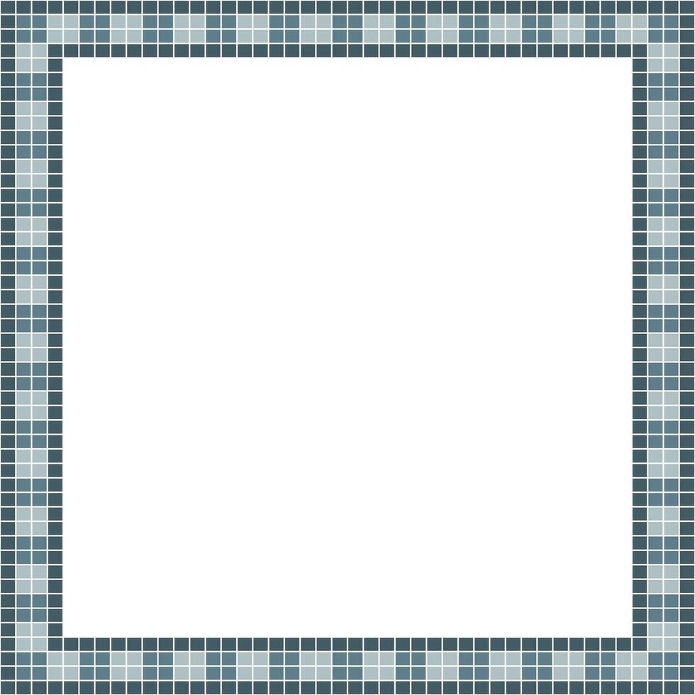 grijs tegel kader, mozaïek- tegel kader of achtergrond, tegel achtergrond, naadloos patroon, mozaïek- naadloos patroon, mozaïek- tegels structuur of achtergrond. badkamer muur tegels, zwemmen zwembad tegels. vector