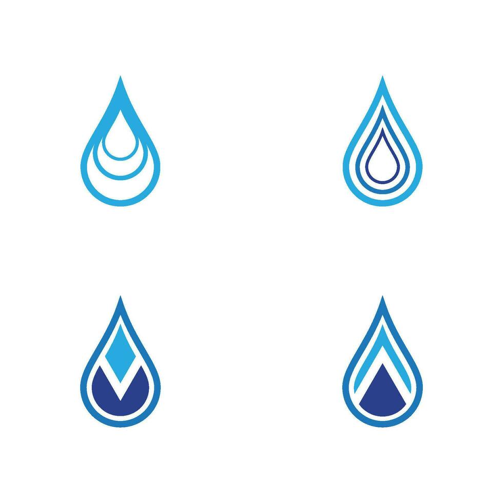 waterdruppel logo sjabloon vector