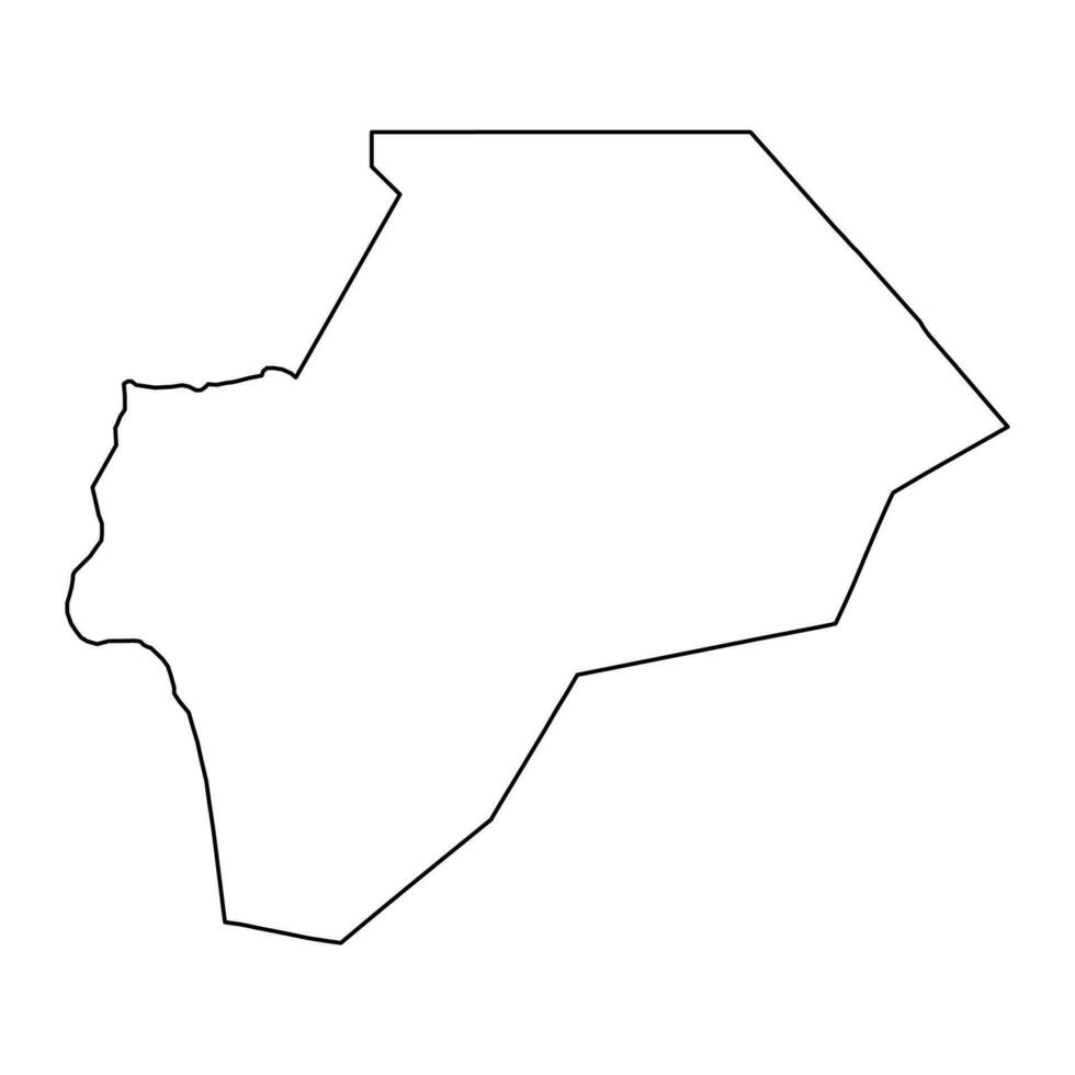 maan gouvernement kaart, administratief divisie van Jordanië. vector