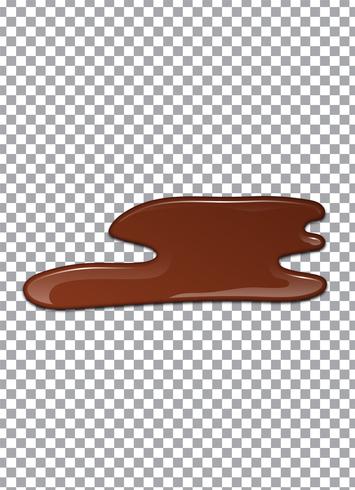 Vloeibare chocolade of bruine verf. Vector illustratie.