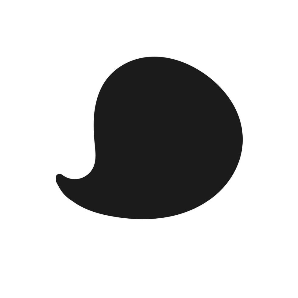 babbelen geschetst sociaal symbool van een circulaire zwart toespraak bubbel icoon vector