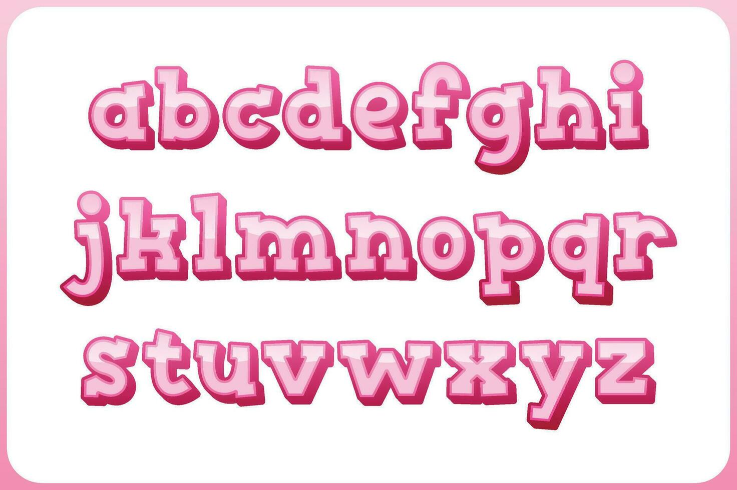 veelzijdig verzameling van Dames alfabet brieven voor divers toepassingen vector