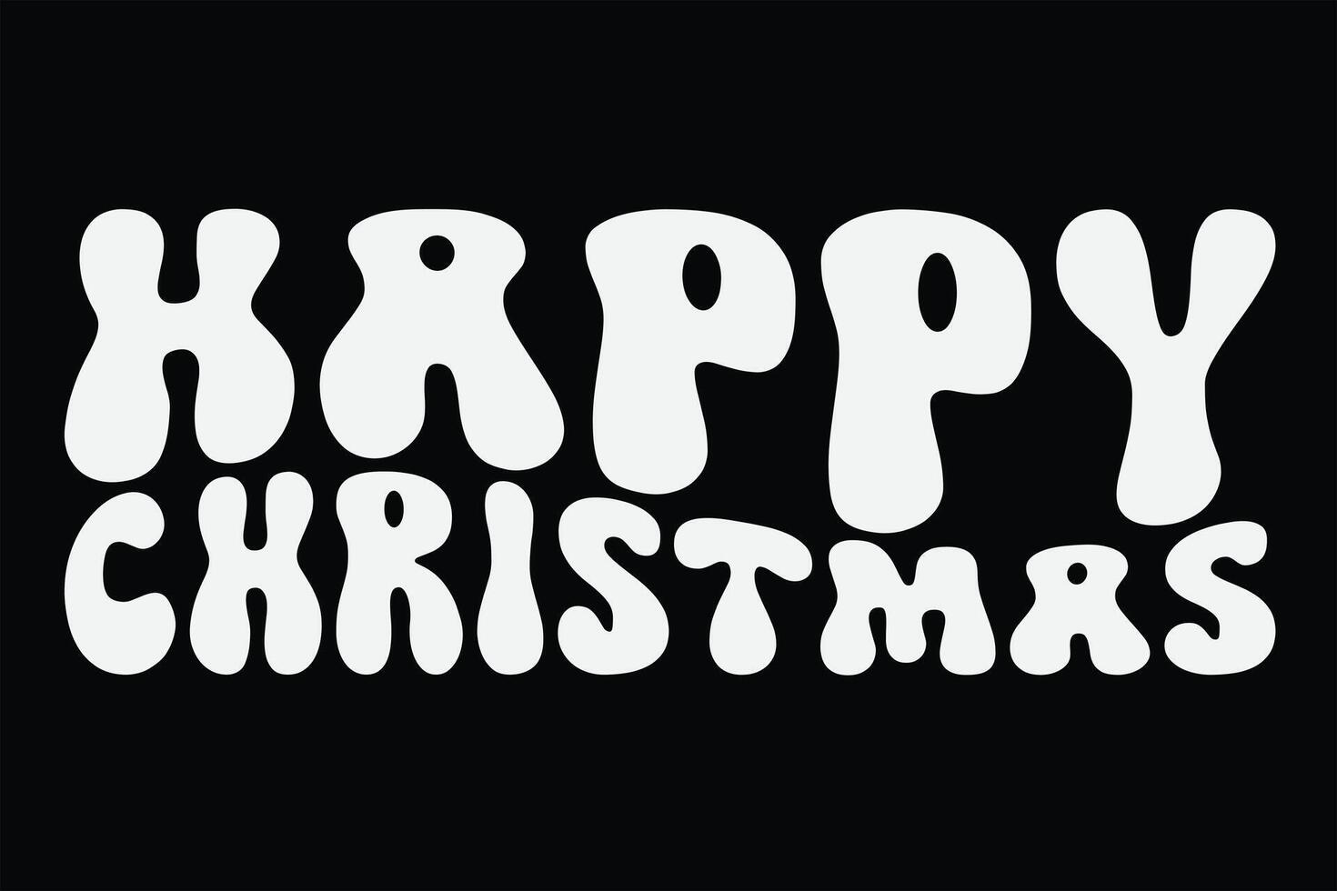 gelukkig Kerstmis grappig groovy golvend Kerstmis t-shirt ontwerp vector