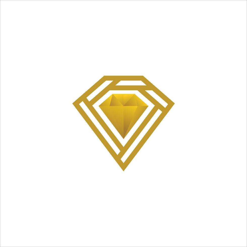 creatief diamant concept logo ontwerp sjabloon vector