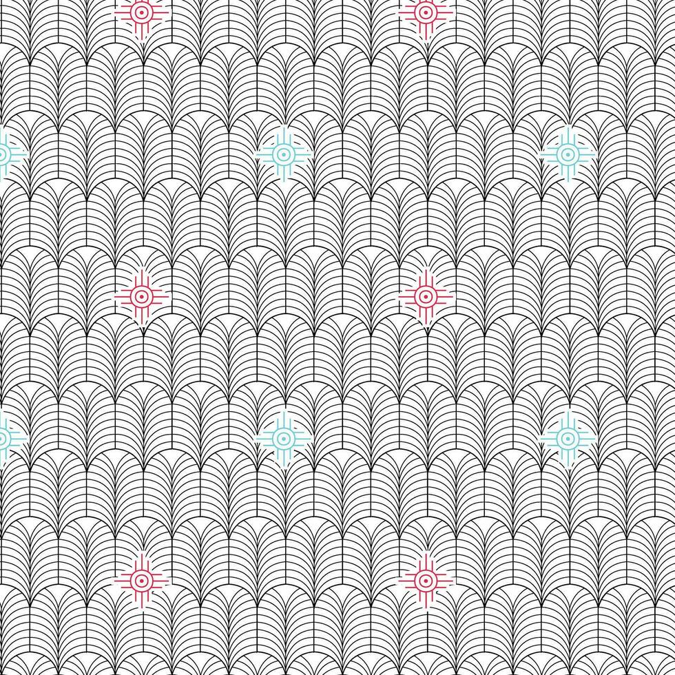 vector naadloos patroon. modern elegant textuur. meetkundig gestreept ornament. monochroom lineair vlechtjes, tegels patroon.