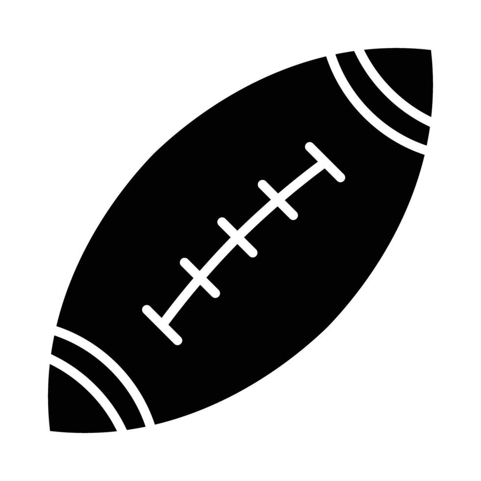 Amerikaans Amerikaans voetbal vector glyph icoon voor persoonlijk en reclame gebruiken.