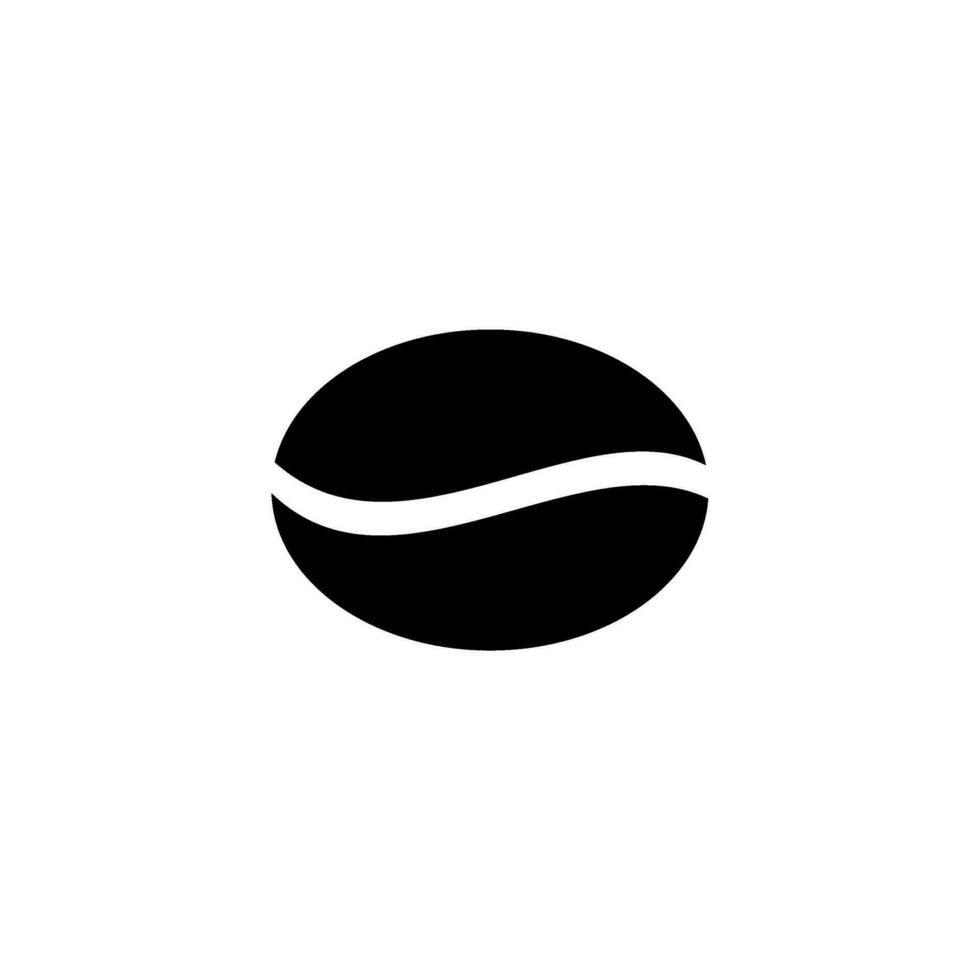 koffie Boon silhouet, kan gebruik voor logo gram, kunst illustratie, website, pictogram of grafisch ontwerp element. vector illustratie