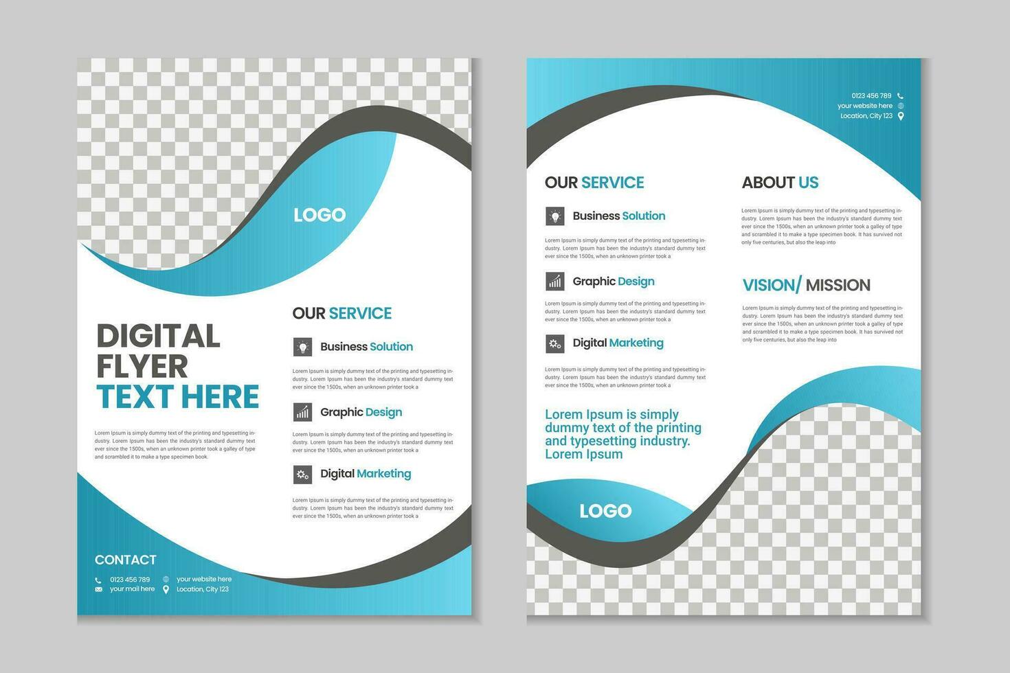 dubbele Pagina's brochure sjabloon ontwerp, folder sjabloon ontwerp, bedrijf brochure, jaar- rapport, portefeuille, tijdschrift, poster, modern presentatie, a4 grootte banier sjabloon ontwerp vector