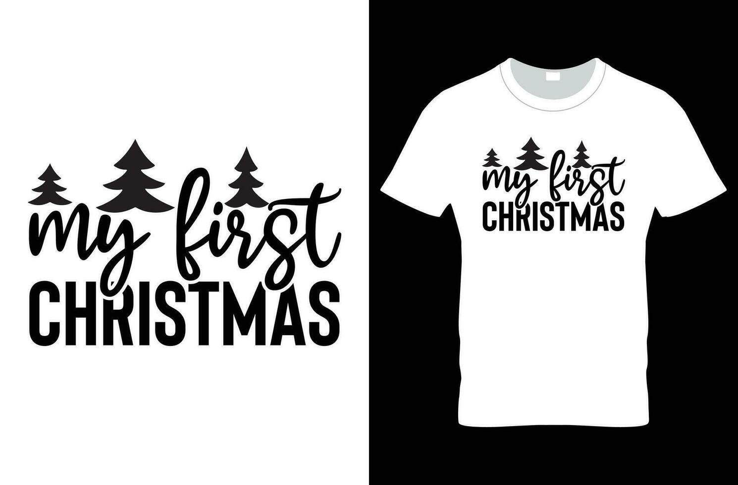 Kerstmis t-shirt ontwerpen vector