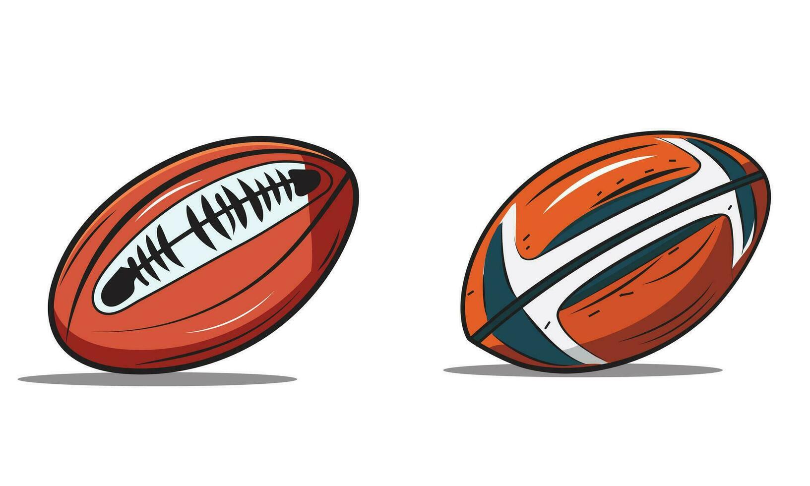 Amerikaans Amerikaans voetbal vector.rugby vector set.