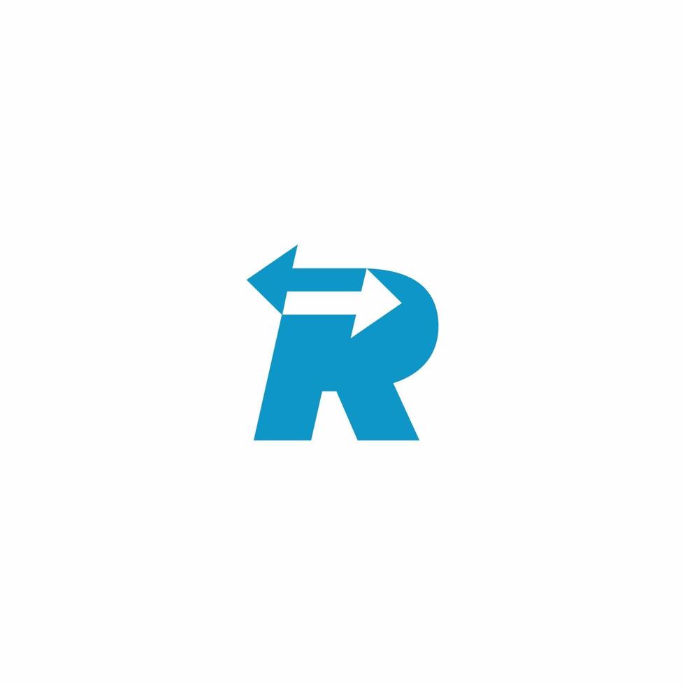 r-logo monogram moderne ontwerpsjabloon vector