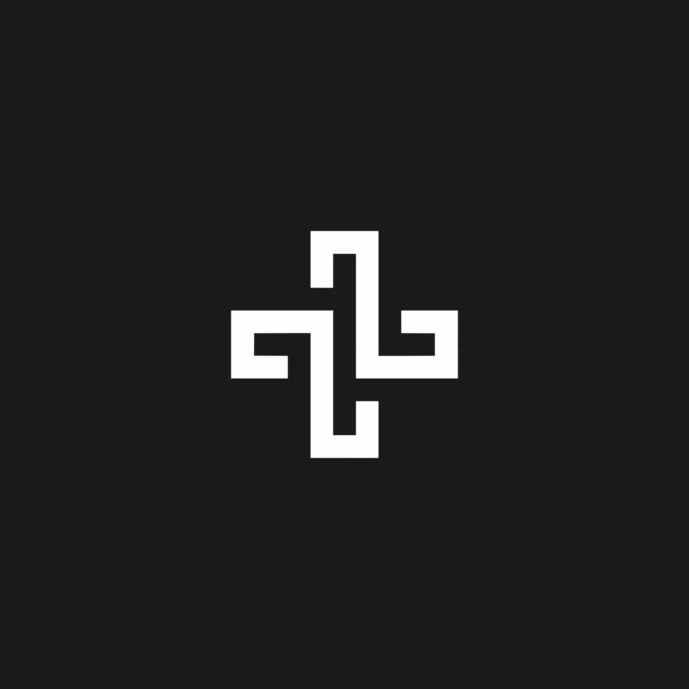 tl logo monogram moderne ontwerpsjabloon vector