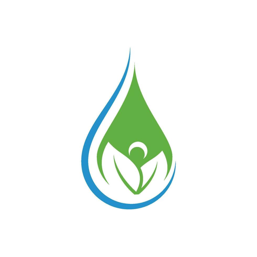 waterdruppel logo sjabloon vector