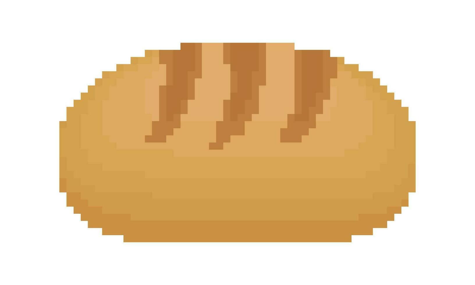 brood illustratie met pixel thema vector