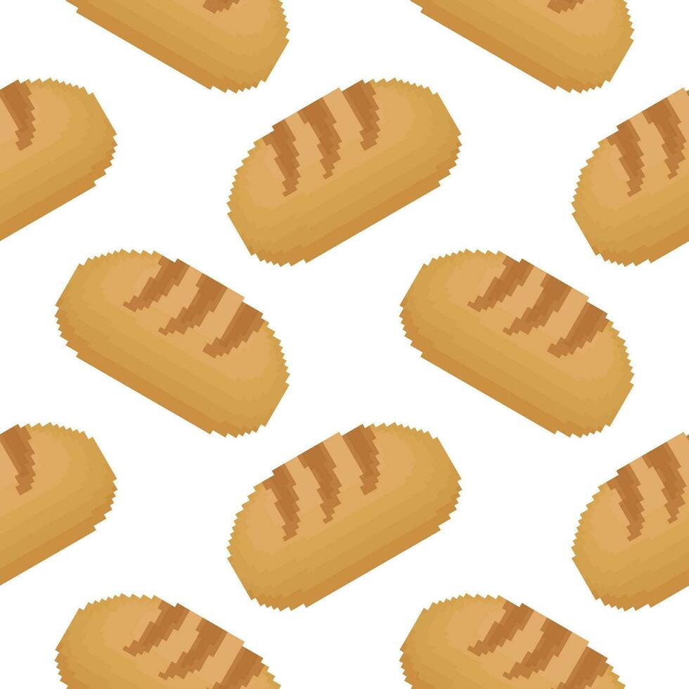 brood naadloos patroon met pixel thema2 vector